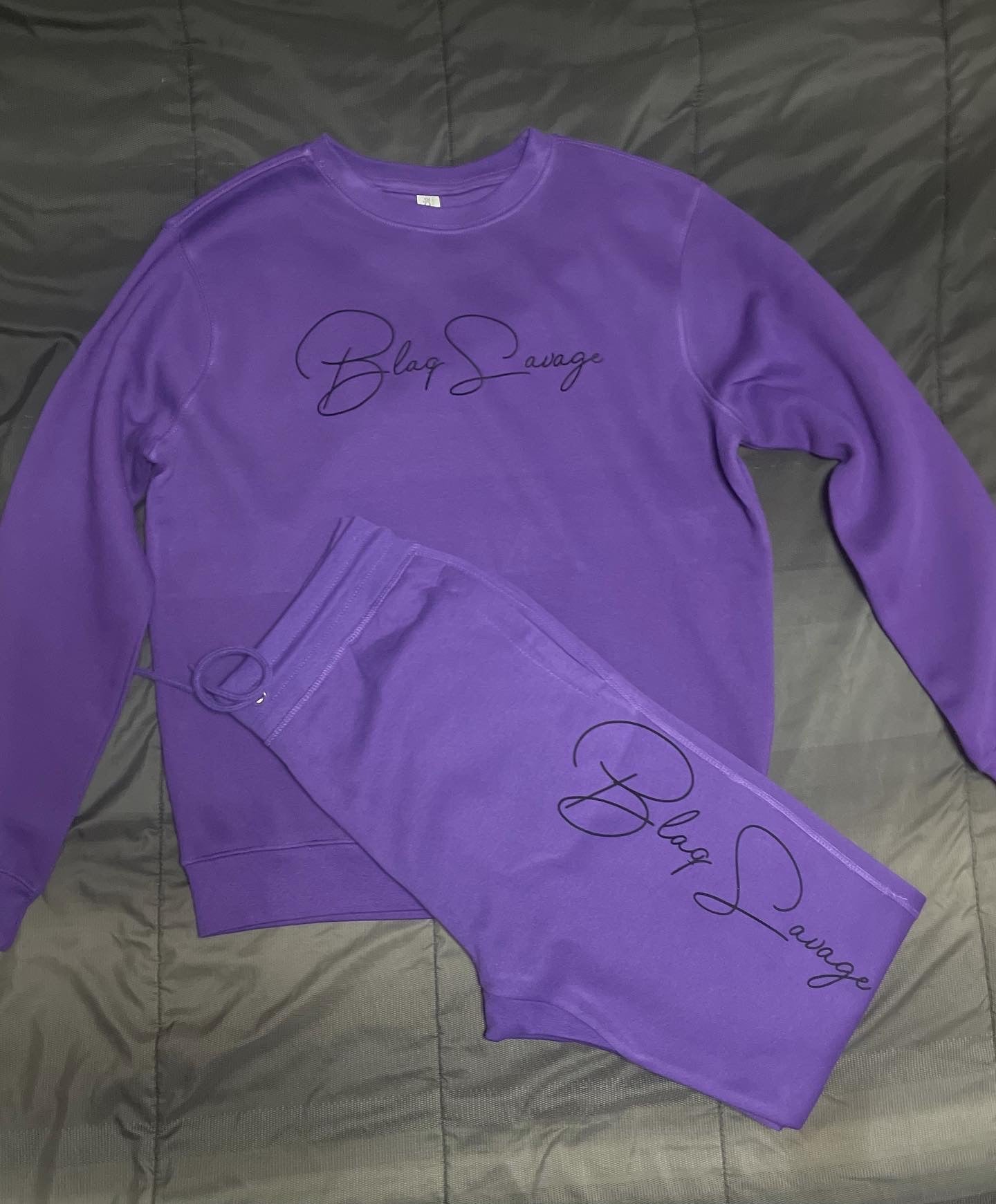 Purple Crewneck Jogger