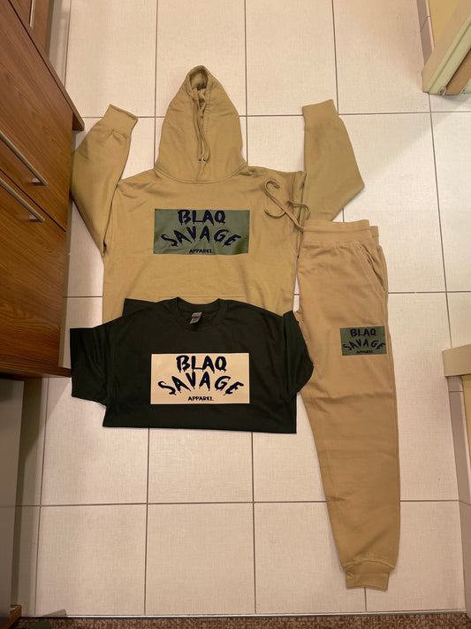 Khaki/Olive Green Hoodie Jogger