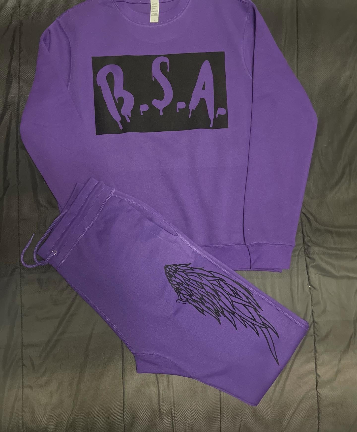 Purple Crewneck Jogger