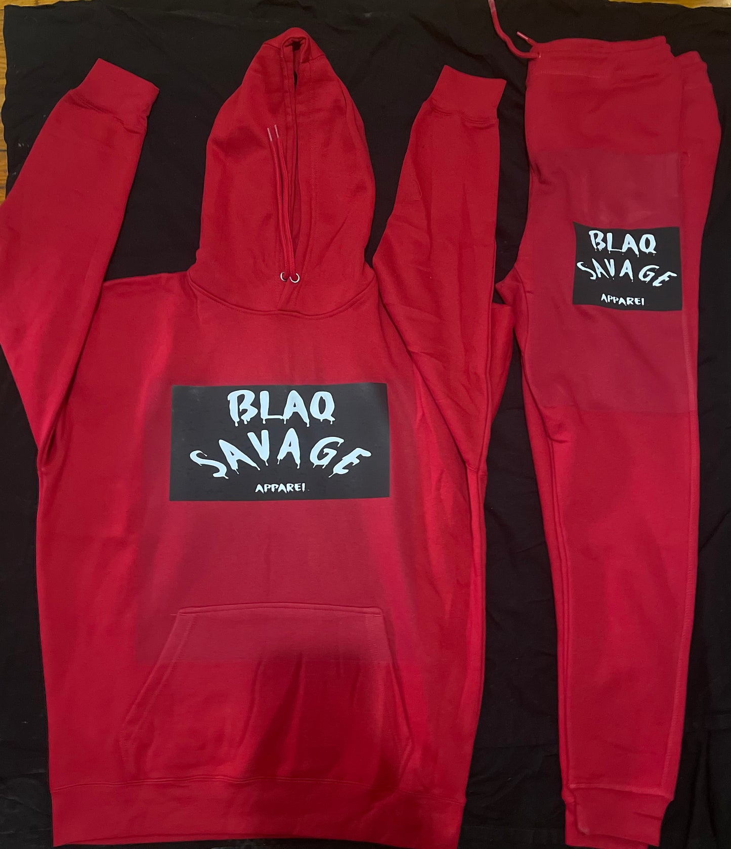 Red/Black/White Pull Over Jogger