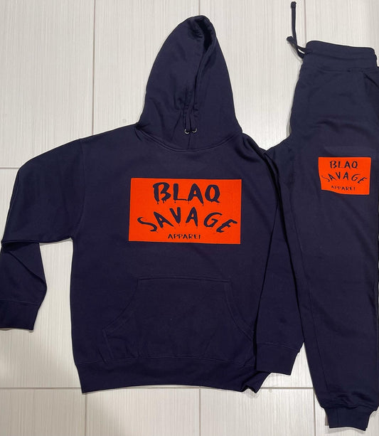 Navy Blue/Orange