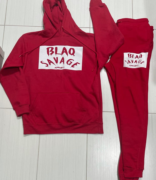 Red/White Pullover Set